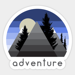 Adventure Logo Apparel and Accessories Sticker